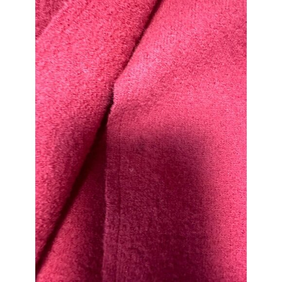 HERMAN GEIST 100% Wool Single Snap Red Cape Size S - Picture 8 of 9